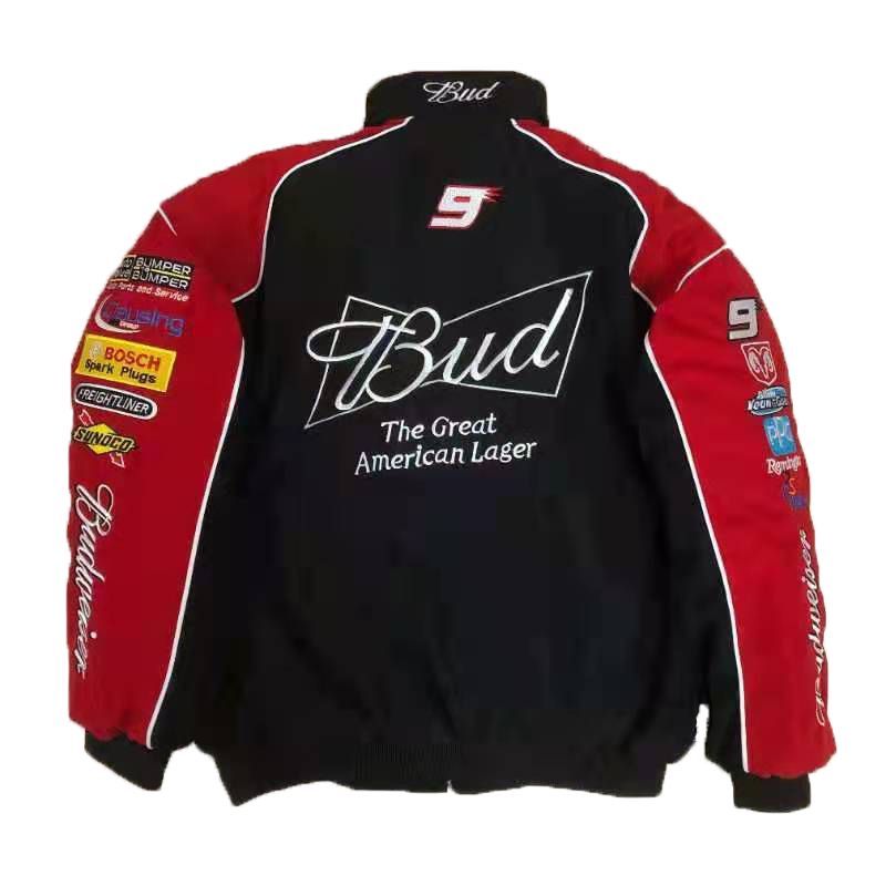 Racing Suit Casual Jacket Motorcycle Riding Motorcycle Suit Retro Full Embroidery Jacket