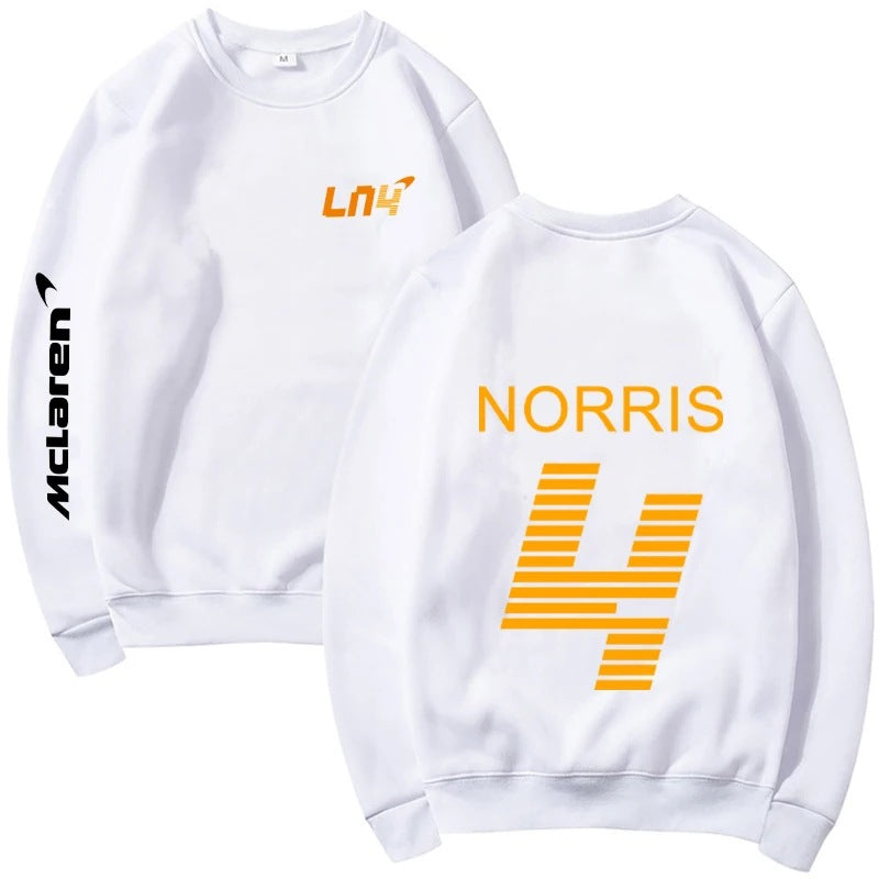 F1 Lando Norris Print Classic Basic Round Neck Sweatshirt