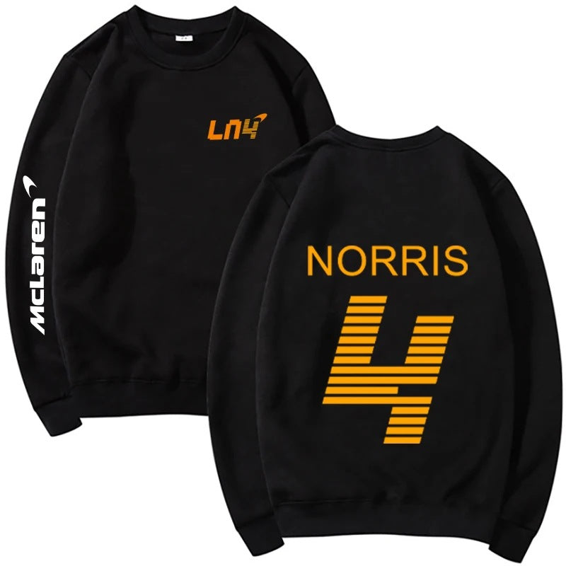 F1 Lando Norris Print Classic Basic Round Neck Sweatshirt