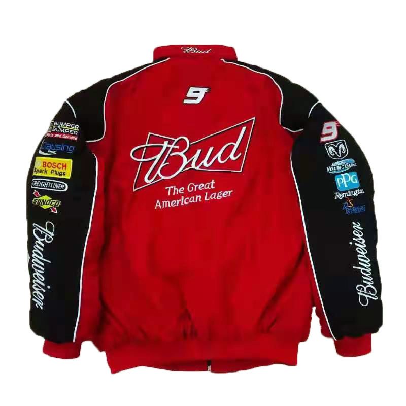 Racing Suit Casual Jacket Motorcycle Riding Motorcycle Suit Retro Full Embroidery Jacket