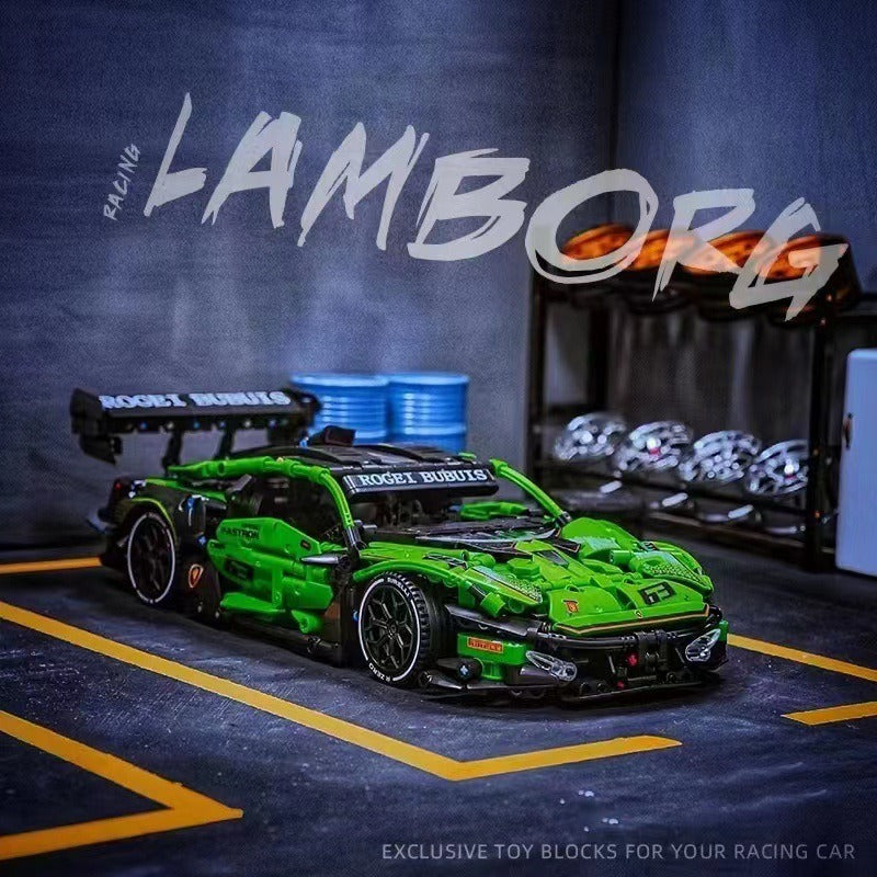 GT3 Lambo  Building Block Model Kit — 1644 Pieces