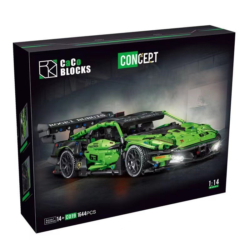 GT3 Lambo  Building Block Model Kit — 1644 Pieces